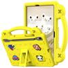 YKWXSC Custodia Bambini per Samsung Galaxy Tab S10 Lite / S10 FE / S9 FE 10,9 Pollici, Leggera in EVA Protezione Cover per Antiurto con Supporto e Tracolla, Giallo