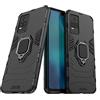 MaiJin Compatibile con VIVO Y73, VIVO Y21e Cover, Custodia Armor Anello Cavalletto (Funziona con il Supporto Magnetico per Auto) Case Paraurti (Nero)