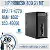 Hp ProDesk 400 G1 MT Cpu i7-4770 Ram 16Gb DDR4 SSD 480Gb Windows 11 Pro PC