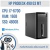 Hp ProDesk 490 G3 MT Pc Desktop CPU: i7-6700 Ram 16Gb SSD 480Gb Win11Pro