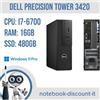 Dell PC DESKTOP Dell Precision 3420 i7-6700 Ram 16Gb DDR4 SSD 480Gb Windows 11 Pro