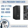 Dell PC DESKTOP Dell Precision 3420 i7-7700 Ram 16Gb DDR4 SSD 480Gb Windows 11 Pro