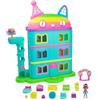 DREAMWORKS GABBY'S DOLLHOUSE Gabby's Dollhouse, la Casa delle Bambole di Gabby a Tema Festa, 15 Pezzi a Tema Arcobaleno, Personaggi e Mobili per la Casa delle Bambole con Effetti Sonori, Alta 60 cm, 3+ Anni