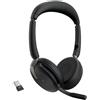 Merkloos Cuffie stereo wireless Jabra Evolve2 65 Flex, con Bluetooth, colore nero