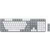 Merkloos Tastiera meccanica - Layout US QWERTY - Retroilluminata - Grigio chiaro - Wireless e USB-C