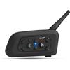 Merkloos Interfono Bluetooth per casco moto - portata 1200 metri - fino a 6 utenti - auricolare duplex