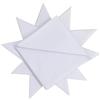 DUDU N GIRLIE Confezione da 12 fazzoletti da uomo, 100% cotone, 40 x 40 cm, colore: bianco