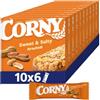 Corny Original 60 Barrette Cereali con Arachidi, 10x6x25g | Zero conservanti, senza olio di palma, snack merenda, colazione, energia naturale, per la scuola, in famiglia