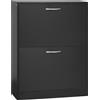 Aosom Scarpiera - 60L x 24l x 80H cm, nero