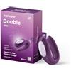 Satisfyer Double Joy Connect App Vibratore di Coppia | Migliora la Stimolazione di Clitoride, Punto G e Pene | Sex Toy impermeabile (IPX7) e ricaricabile