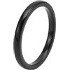Whoiy Fedi Nuziali Tungsteno 2Mm, Anello Nero Semplici Anelli di Fidanzamento Amicizia Pianura Matrimonio Fidanzati con Nome Personalizzabile Inciso