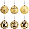 Ad Trend Pallina di Natale in Vetro Oro Assortita Ø8 cm 1 Pz - Addobbo Decorativo per Albero di Natale