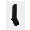 Intimissimi Calze Lunghe In Cashmere E Cotone Nero