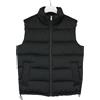 SANDRO Gilet Uomo SMALL Con Zip Completa Collo Alto Imbottito A Quadri Nero