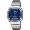 Casio Orologio Unisex Casio Acciaio Multifunzione Vintage Blu AQ-240E-2A2EF