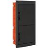 ETTROIT Centralino elettrico da incasso 72 moduli IP40 con portello cieco nero - DB112972B