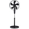 V-TAC Ventilatore con Base Rotonda 55W Altezza Regolabile (Max 120cm) 5 Pale a 3 Velocità Rotante Colore Nero