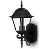 V-TAC Lampada LED da Muro a Lanterna Portalampada E27 (Max 60W) Nero Opaco IP44