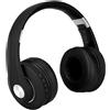 V-TAC Cuffia Senza Fili Bluetooth con Testa Regolabile 500mAh Colore Nero con Custodia
