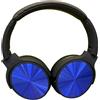 V-TAC Cuffia Senza Fili Bluetooth con Testa Rotante 500mAh Colore Blu con Custodia
