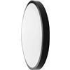 V-TAC Plafoniera LED Rotonda 18W Cornice Nera 4000K IP44