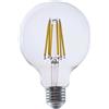 V-TAC Lampadina LED V-TAC VT-2354 a filamento G95 E27, 4 W, 3000 K, vetro trasparente