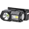 V-TAC Torcia LED Frontale 3W SMD+RGB 190lm con Cintura in Silicone e Batteria Ricaricabile USB C IP43