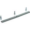 CAME Cremagliera CAME in acciaio zincato con fori e distanziali, modulo 4, 30 × 12 mm