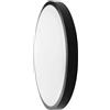 V-TAC Plafoniera LED Rotonda 18W Cornice Nera 6500K IP44