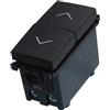 ETTROIT Pulsante doppio saliscendi ETTROIT VA1202, 1P+1P 10 A, nero
