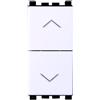 ETTROIT Pulsante 1P+1P 10A doppio Saliscendi colore BIANCO Compatibile Con Vimar Arke VA1202B