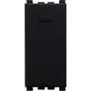 ETTROIT Pulsante unipolare 1P 16A Colore Nero Compatibile Con Vimar Arke - VA1001