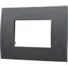 ETTROIT VA83324 Placca Plastica Serie Venus 3P Colore Nero Brillante Compatibile Con Vimar Arkè