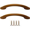 cyclingcolors 2x Maniglia per mobile interasse 96 mm in plastica - per ante cucina, armadi, cassetti, credenze, mobili casa - ciliegia