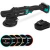 VONROC Lucidatrice Rotorbitale 20V Ø125mm | Motore Brushless, 7 Velocità, Soft Start | Ideale per Auto, Barche, Mobili, Resina incl. 2.0Ah batteria e caricabatteria