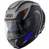 GIVI Casco Modulare GIVI X26 SQUARE - (Matt Grey/Black/Red/Blue)