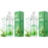 Oukzon Aloe Vera Gel Puro 100%, Gel Naturale di Aloe Vera Per Viso Capelli e Corpo - Crema Idratante, Lenitiva e Idratante, Ripara Scottature e Cicatrici, per Acne e Scottature 100ML (Confezione da 2)