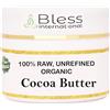 Bless International Bio Burro di Cacao Crudo 100% Puro, Naturale e Non Raffinato | Idratante per la Pelle per Viso, Corpo e Capelli | 230 g / 8 oz Ivoire/Bianco Grado A | Creme, Balsami, Lozioni, Saponi | Morbido e