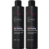 DIVINA BLK Gel Styling effetto naturale per capelli ricci con estratti di menta, equiseto, tè nero, salvia e aloe Natural&Amazing di DIVINA BLK (250ml) (Confezione da 2)