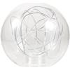 HOLIDYOYO Paralume Globo in Vetro G9, per Lampada a Soffitto Stile Contemporaneo | Argento, Leggero e Pratico, Installazione Facile, per Camera da Letto e Arredo Domestico Moderno