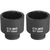 QUARKZMAN 2Pz 3/4 da 12 Punte Set Bussole a Impatto 60mm Bussola Metrica per Dado Dell'Asse Fuso Chiavi a Bussola a Cricchetto Profondo per Riparazione Auto Facile Rimozione