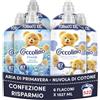 Coccolino Ammorbidente Concentrato Aria di Primavera + Delicato e Soffice Nuvola di Cotone, Ammorbidente Lavatrice, Freschezza Lunga Durata, 87 Lavaggi, Confezione da 6 (3+3)