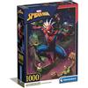 Clementoni - Puzzle 1000 Pezzi per Adulti e Ragazzi, Illustrazione Marvel Spider-Man e Sinistri Sei, Idea Regalo, Made in Italy, 70x50 cm, Poster Incluso, 39768