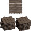 WOLTU 22 x Piastrelle per Pavimenti da Esterno, 30x30 cm, Marrone Chiaro | Piastrelle per Pavimenti da Esterno, Pavimentazione ad Incastro, Per Balcone/Giardino/Terrazza, 22 Pannelli / 2 m²