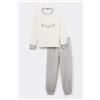 Tezenis Pigiama Lungo In Pile Patch Pecora Donna