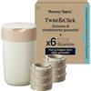 Tommee Tippee Twist & Click Set Mangiapannolini + 6 10.5m Ricariche