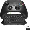 FastSnail Tastiera wireless per Xbox Series X/S/Xbox One/One S Controller, 2.4G USB Gamepad tastiera con jack per cuffie e jack audio da 3,5 mm, tastiera QWERTY mini digitale (nero)