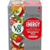 CAMPBELL SOUP COMPANY V8 +SPARKLING ENERGY Bevanda energetica al kiwi alla fragola, realizzata con veri succhi di verdura e frutta, lattina da 326 g (confezione da 4)