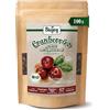 Biojoy BIO Mirtilli rossi essiccati, dolcificati con succo di mela, 100 g | Interi, non solforati, senza zuccheri aggiunti, dal Canada