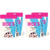 N!CK'S Chocolate drink, cioccolata calda, cacao e cioccolato in polvere senza zuccheri aggiunti, keto, low carb, vegan (2 x 250g) (Confezione da 2)